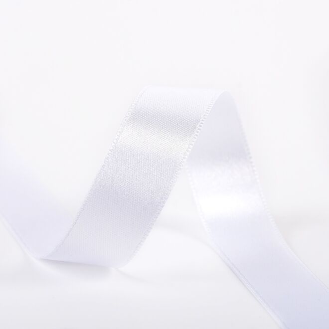 38mm Satinband weiß