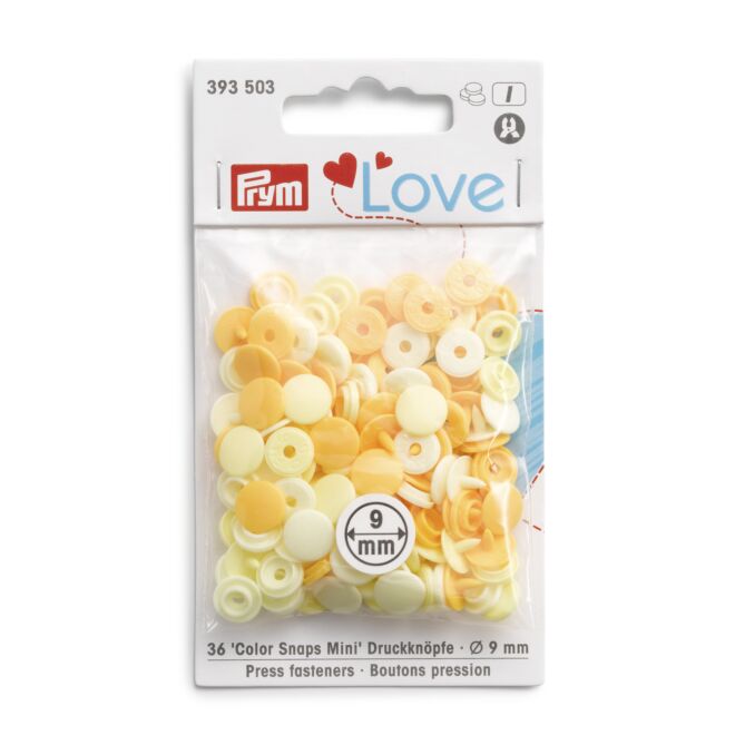 Prym Color Snaps Mini 9mm gelb