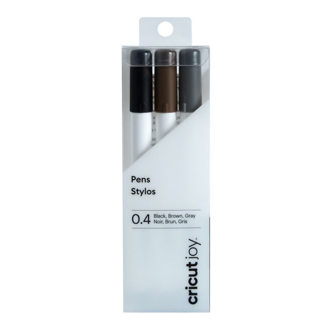 Cricut Joy Fine Point Pens / Stifte 0,4 mm Schwarz, Braun, Grau