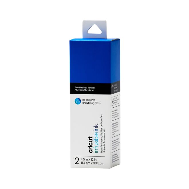 Cricut Joy Infusible Ink Transferbogen - True Blue - 2 Bogen 11,4 x 30,5 cm