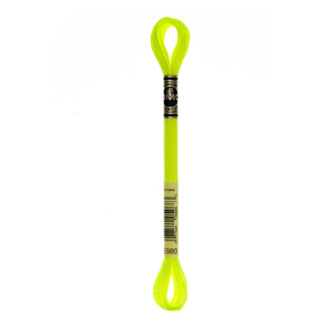 DMC Moulinégarn Light Effects - 980 (fluoreszierend) (Art. 317 W) by Stoffschwester