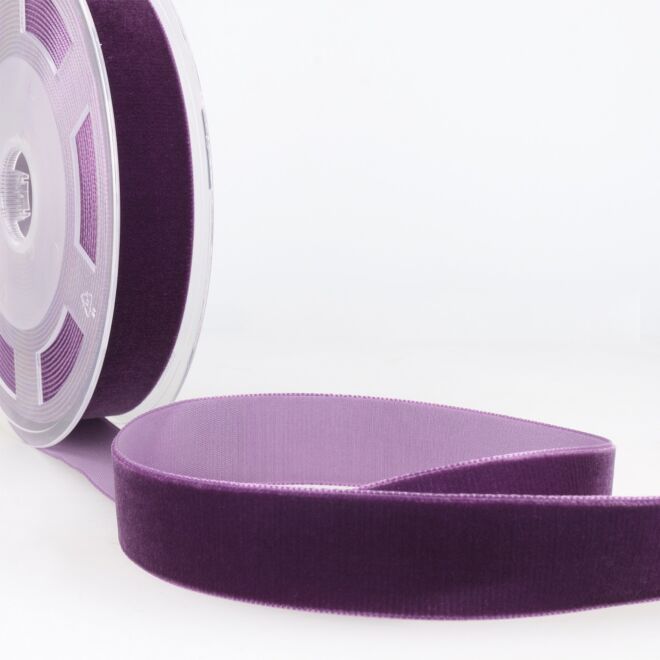 10mm Hochdichtes Samtband lila