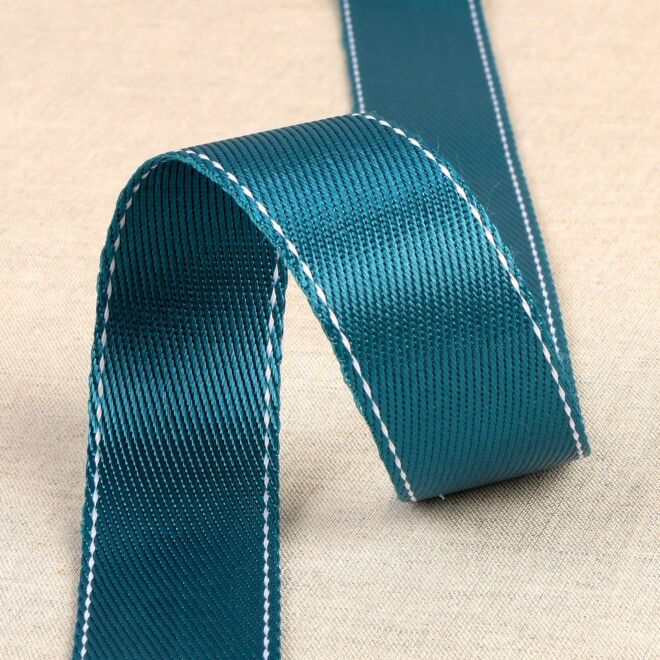 30mm Gurtband mit Naht petrol