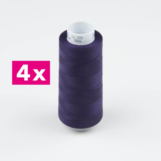 Amann-Mettler Trojalock Overlockgarn No. 120, 4x2500m/gleiche Farbe - Farbe: 7059