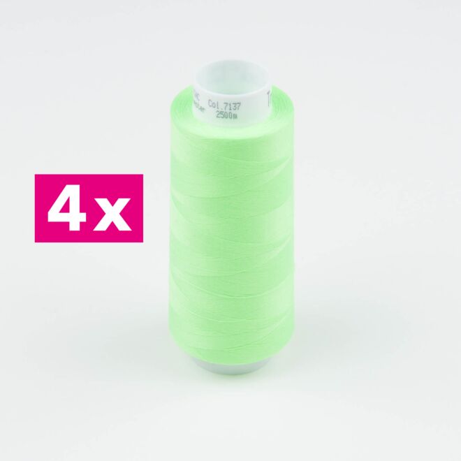 Amann-Mettler Trojalock Overlockgarn No. 120, 4x2500m/gleiche Farbe - Farbe: 7137