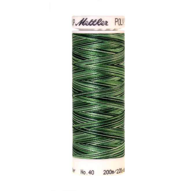 Amann Mettler Poly Sheen Multi, 200m Spule in Field Greens Die Multifarben harmonieren perfekt mit dem unifarbenen Poly Sheen