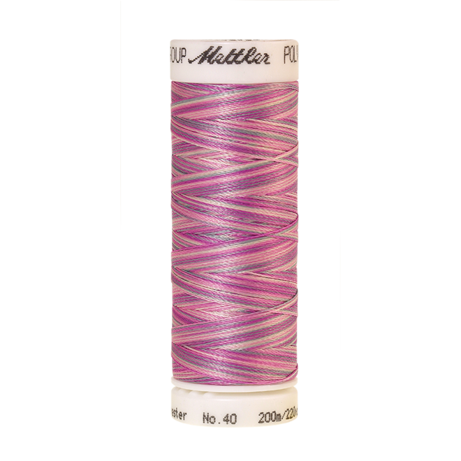 Amann Mettler Poly Sheen Multi, 200m Spule in Plum Pourri Die Multifarben harmonieren perfekt mit dem unifarbenen Poly Sheen