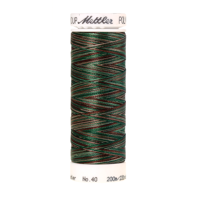 Amann Mettler Poly Sheen Multi, 200m Spule in Forest Woods Die Multifarben harmonieren perfekt mit dem unifarbenen Poly Sheen