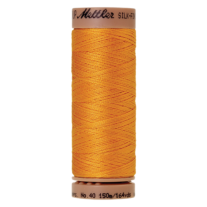 Silk-Finish Cotton 40, 150m - Marigold: Reines Baumwollgarn aus 100% langstapliger, ägyptischer Baumwollte von Amann Mettler