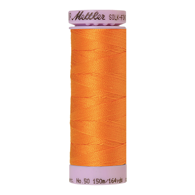 Silk-Finish Cotton 50, 150m - Pumpkin: Reines Baumwollgarn aus 100% langstapliger, ägyptischer Baumwollte von Amann Mettler