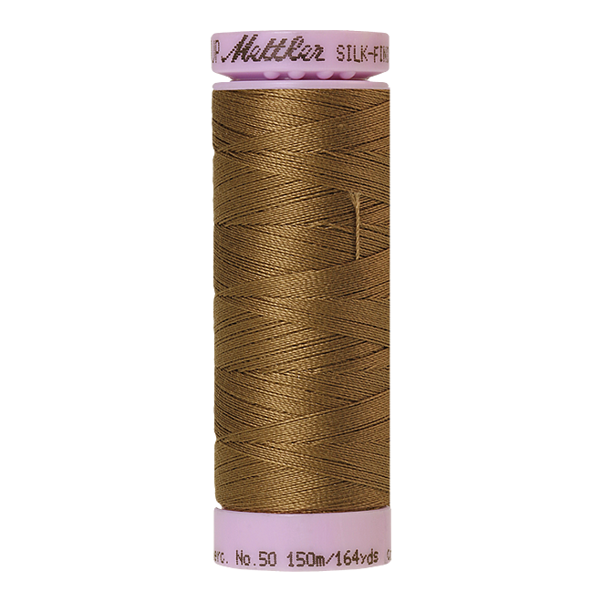 Silk-Finish Cotton 50, 150m - Dormouse: Reines Baumwollgarn aus 100% langstapliger, ägyptischer Baumwollte von Amann Mettler