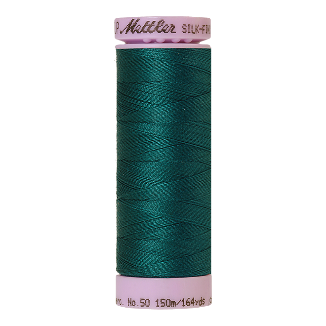 Silk-Finish Cotton 50, 150m - Tidepool: Reines Baumwollgarn aus 100% langstapliger, ägyptischer Baumwollte von Amann Mettler