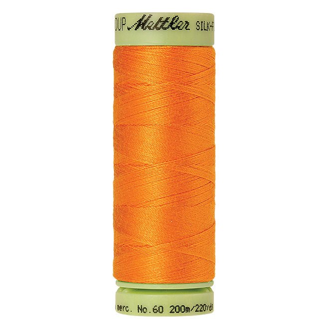 Silk-Finish Cotton 60, 200m - Pumpkin: Reines Baumwollgarn aus 100% langstapliger, ägyptischer Baumwollte von Amann Mettler