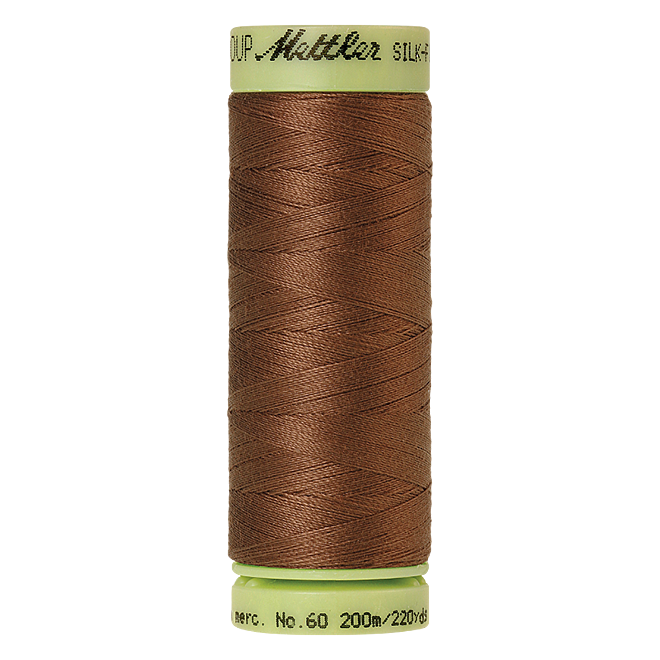 Silk-Finish Cotton 60, 200m - Hazelnut: Reines Baumwollgarn aus 100% langstapliger, ägyptischer Baumwollte von Amann Mettler