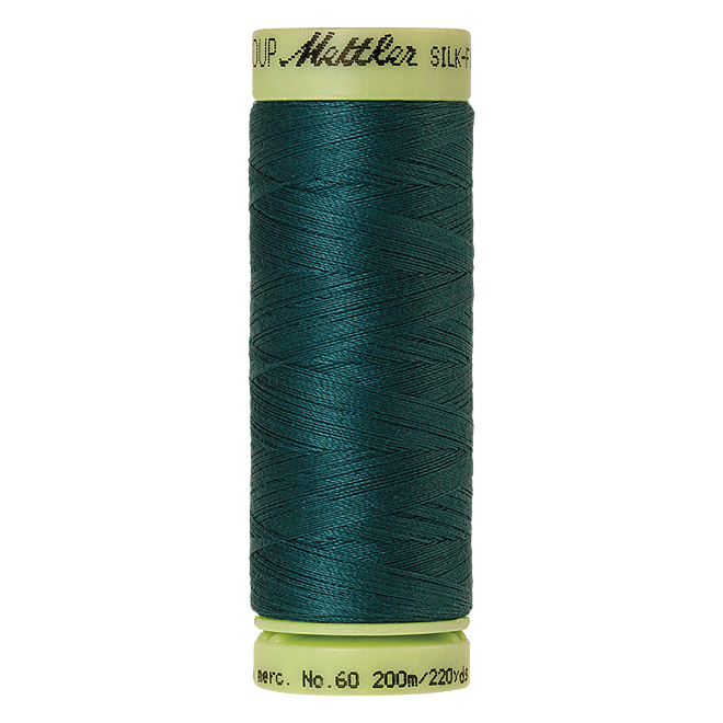 Silk-Finish Cotton 60, 200m - Spruce: Reines Baumwollgarn aus 100% langstapliger, ägyptischer Baumwollte von Amann Mettler