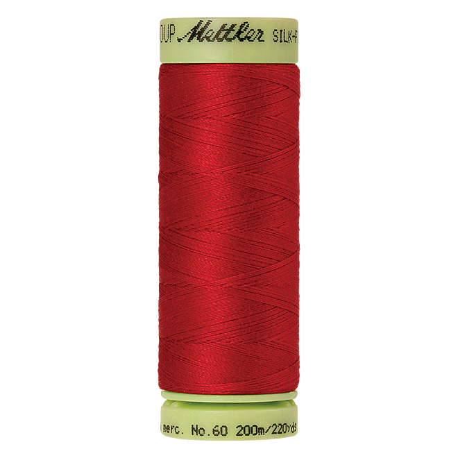 Silk-Finish Cotton 60, 200m - Country Red: Reines Baumwollgarn aus 100% langstapliger, ägyptischer Baumwollte von Amann Mettler