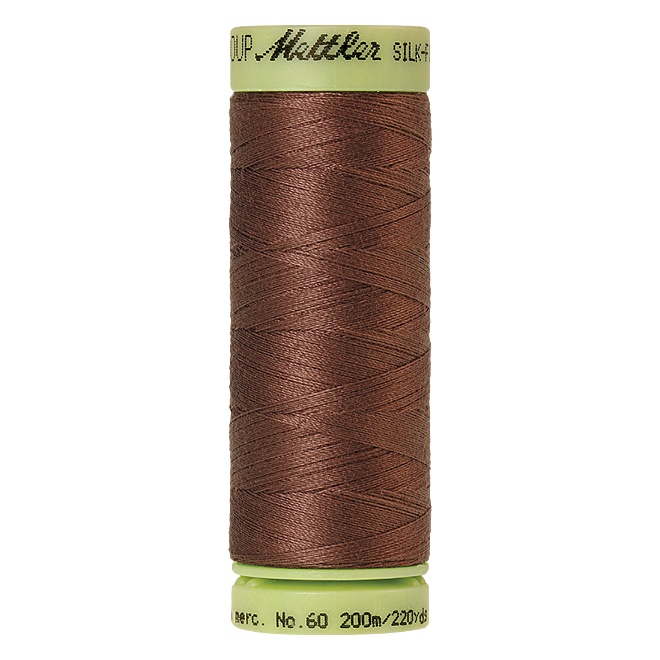 Silk-Finish Cotton 60, 200m - Clove: Reines Baumwollgarn aus 100% langstapliger, ägyptischer Baumwollte von Amann Mettler