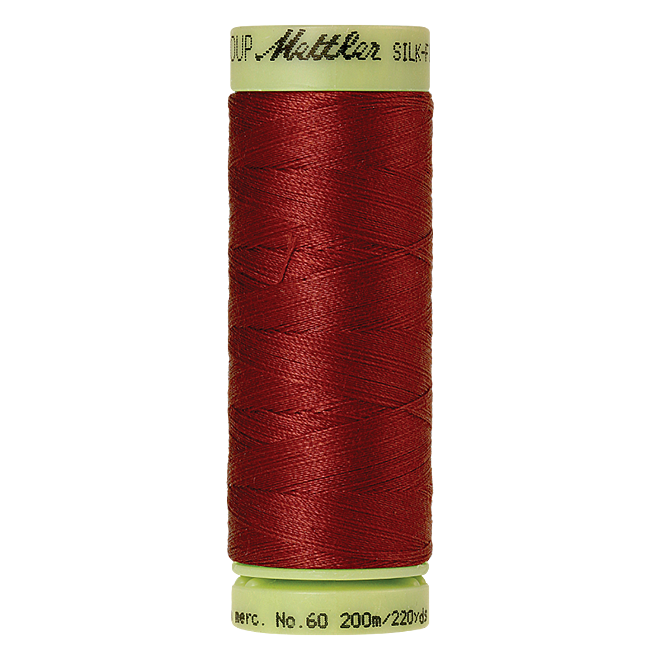 Silk-Finish Cotton 60, 200m - Brick: Reines Baumwollgarn aus 100% langstapliger, ägyptischer Baumwollte von Amann Mettler