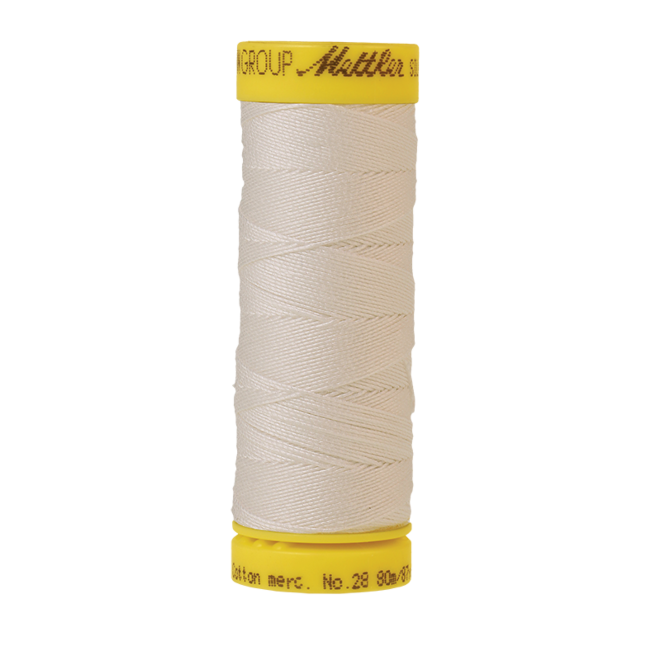 Silk-Finish Cotton 28, 80m - Candlewick: Reines Baumwollgarn aus 100% langstapliger, ägyptischer Baumwollte von Amann Mettler