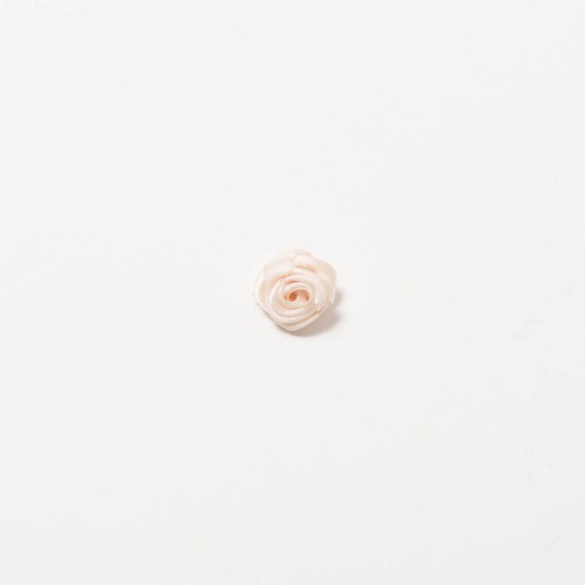 Satinrose 1,5cm ecru