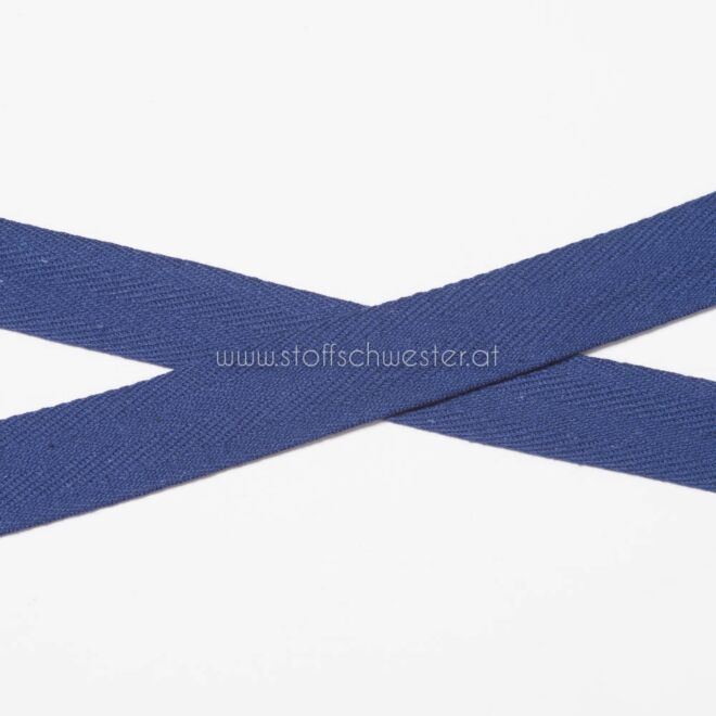 20mm Baumwollköperband dunkelblau