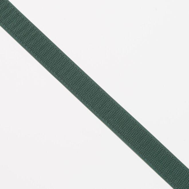 20mm Endlos-Klettverschluss "Hakenband" dunkelgrün