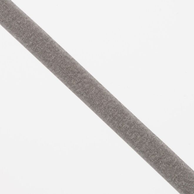 20mm Endlos-Klettverschluss "Flauschband" mittelgrau