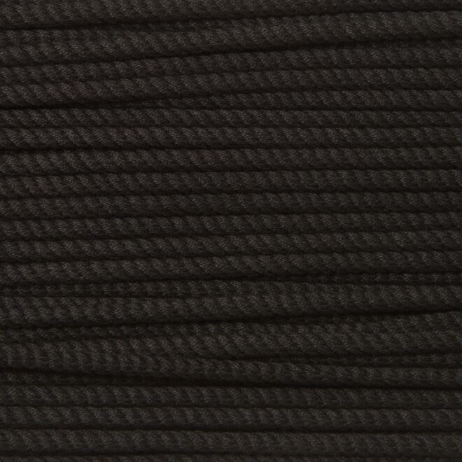 4mm Baumwollkordel schwarz