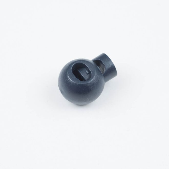 3mm Kordelstopper rund dunkelblau