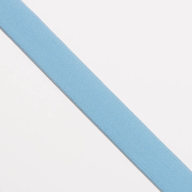 2,5cm Gummiband hellblau