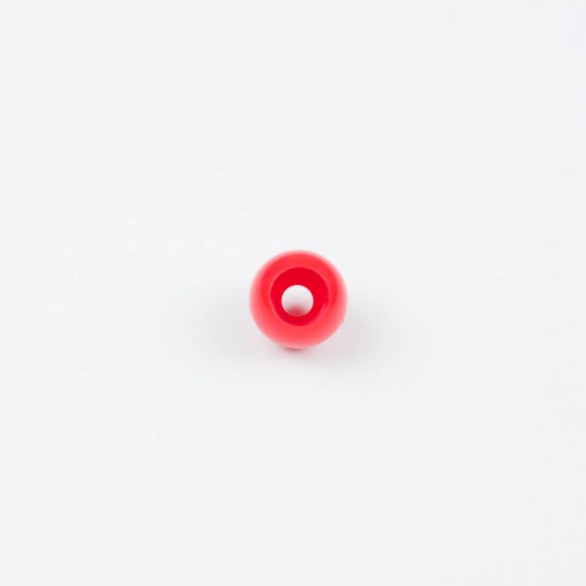 3mm Kordelende rund hellrot