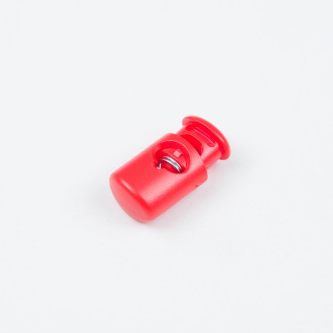 5mm Kordelstopper Zylinder hellrot