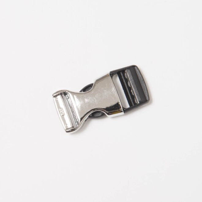 20mm Metallic-Rucksackschnalle silber