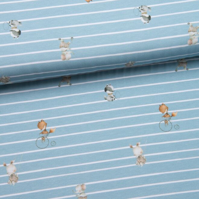 Babyanimals on Wheels Jersey hellblau