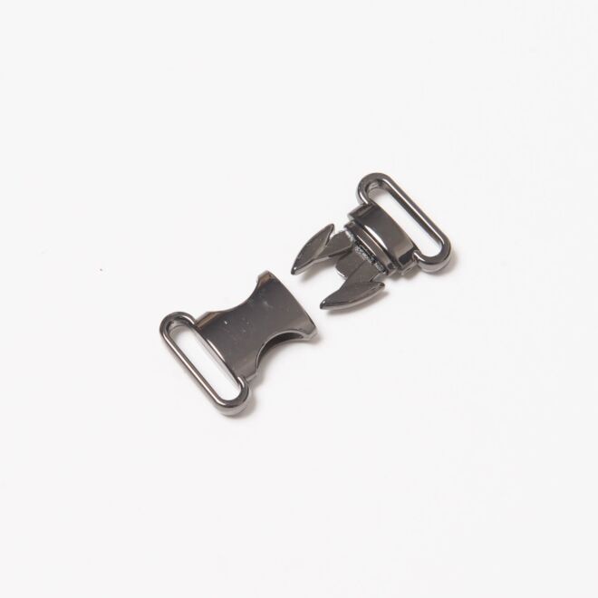 20mm Metall-Steckschnalle anthrazit