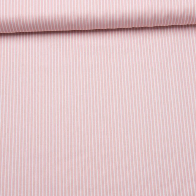 Webware Streifen rosa/weiß