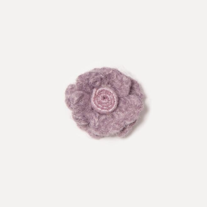 3cm Angora-Blümchen mauve