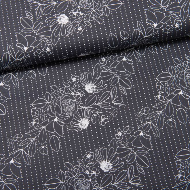 Geo Florals - Wild and Wonderful schwarz