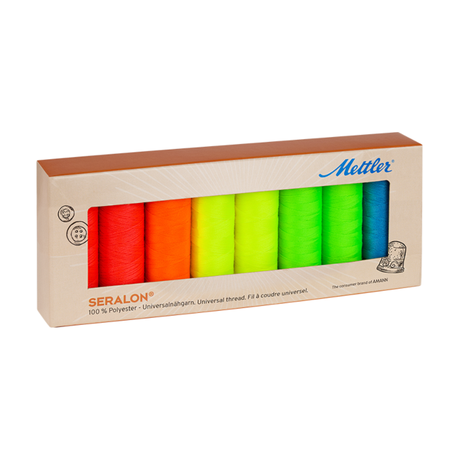 Amann Mettler SERALON NEON-KIT (8 Farben / 200m)
