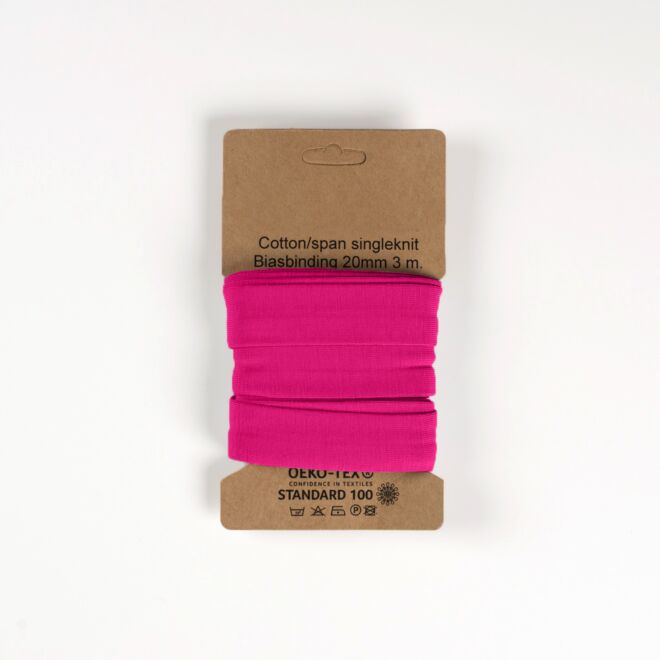 3m Jersey-Schrägband "Emilia" fuchsia