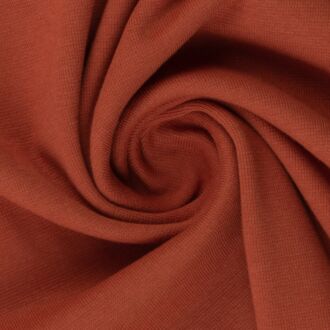 Feinstrickbündchen terracotta