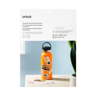 Cricut Printable Transparent Waterproof Sticker Set (6x A4)