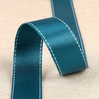30mm Gurtband mit Naht petrol
