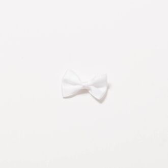 Satinschleife 2,5cm weiss