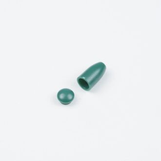 3mm Kordelende Kegel 2-teilig dunkelgrün