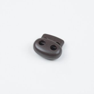 5mm Kordelstopper Duo dunkelbraun