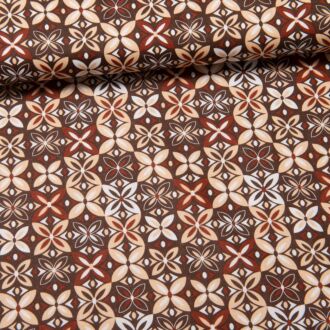Baumwollwebware Retro Pattern braun