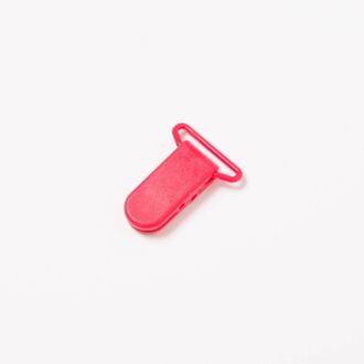Schnuller Clip Kunststoff rot