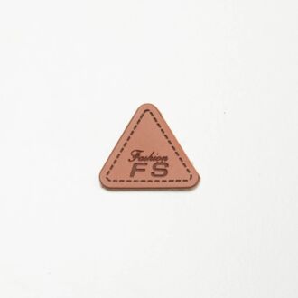 25mm Dreieck Aufnäher/Nahtwahrung cognac