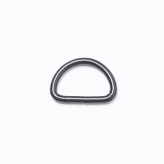 20mm D-Ring/Halbring schwarz